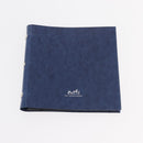 HERMES CD Case Leather Navy Silver Auth 168886-10