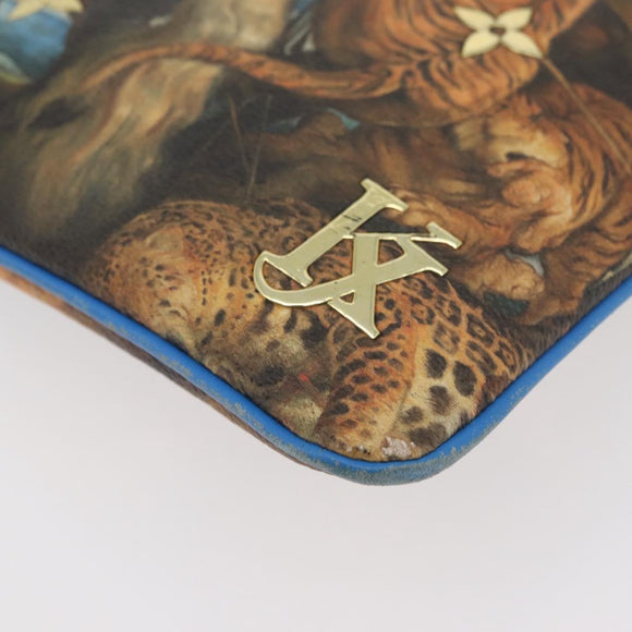 LOUIS VUITTON Celty Pochette Plat Pouch Koons Rubens M64617 LV Auth 168912A