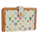 LOUIS VUITTON Multicolor Portefeuille Viennois Bifold White M92987 Auth 168924V-1