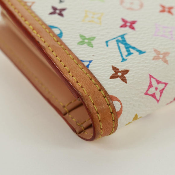 LOUIS VUITTON Multicolor Portefeuille Viennois Bifold White M92987 Auth 168924V