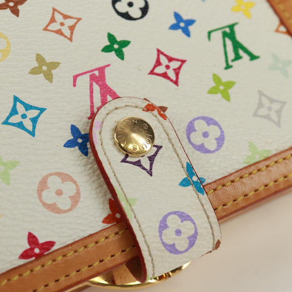 LOUIS VUITTON Multicolor Portefeuille Viennois Bifold White M92987 Auth 168924V