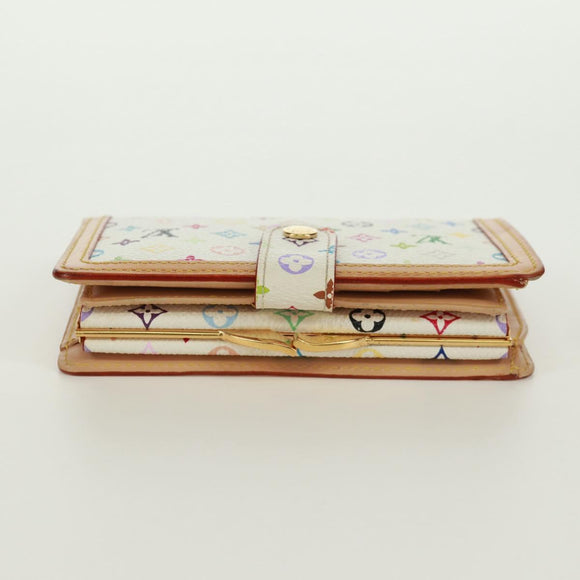 LOUIS VUITTON Multicolor Portefeuille Viennois Bifold White M92987 Auth 168924V