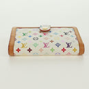 LOUIS VUITTON Multicolor Portefeuille Viennois Bifold White M92987 Auth 168924V-6