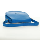 CARTIER Umhängetasche Must Line Leder Blau Gold Auth 168927V-7