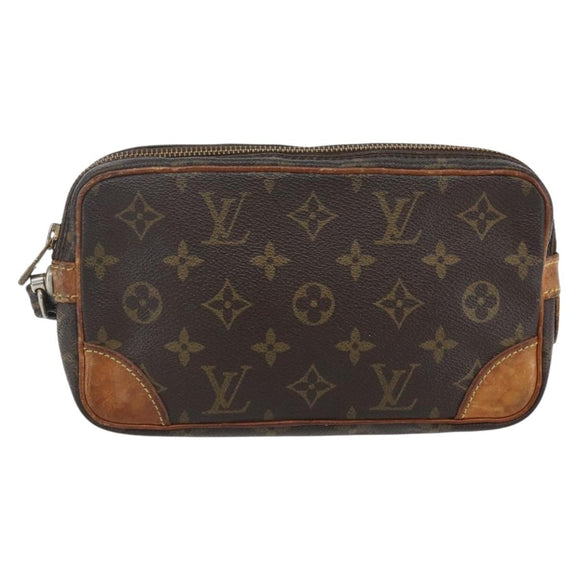 LOUIS VUITTON Monogram Marly Dragonne PM Clutch Bag M51827 LV Auth 168928