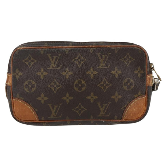 LOUIS VUITTON Monogram Marly Dragonne PM Clutch Bag M51827 LV Auth 168928