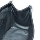 Chloe Chain June Shoulder Bag Leather Black Gold Auth 168935V-18