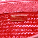 PRADA Chain Shoulder wallet Shoulder Bag Safiano leather Red Gold Auth 168938V-24