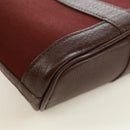 HERMES Garden File PM Tote Bag Canvas 2way Brown Auth 168940SAV-14