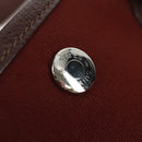 HERMES Garden File PM Tote Bag Canvas 2way Brown Auth 168940SAV-16