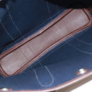 HERMES Garden File PM Tote Bag Canvas 2way Brown Auth 168940SAV-18