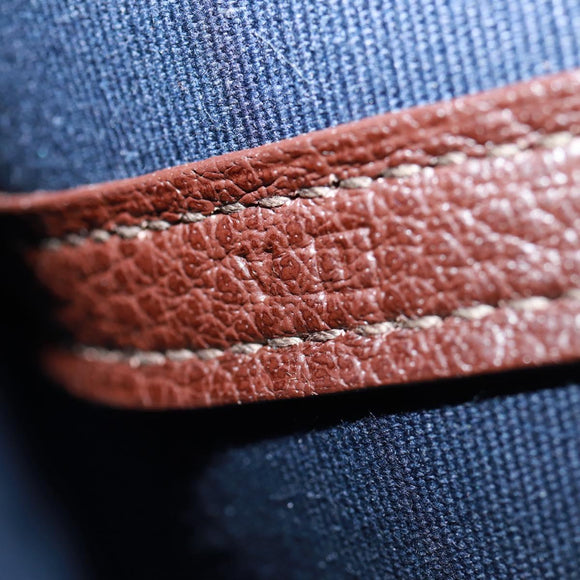 HERMES Garden File PM Tote Bag Canvas 2way Brown Auth 168940SAV