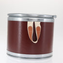 HERMES Box Small Box Storage Box metal Bordeaux Auth 168946M-4
