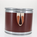HERMES Box Small Box Storage Box metal Bordeaux Auth 168946M-5
