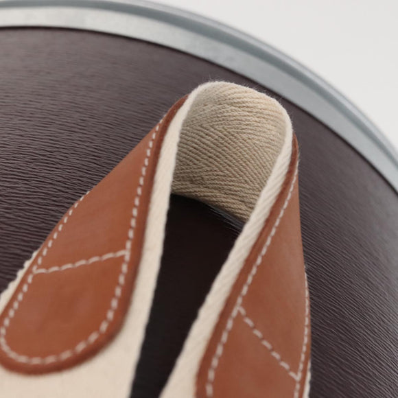 HERMES Box Small Box Storage Box metal Bordeaux Auth 168947M