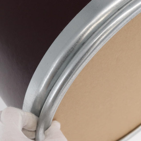 HERMES Box Small Box Storage Box metal Bordeaux Auth 168947M