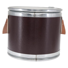 HERMES Box Small Box Storage Box metal Bordeaux Auth 168947M - 0