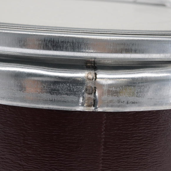 HERMES Box Small Box Storage Box metal Bordeaux Auth 168947M