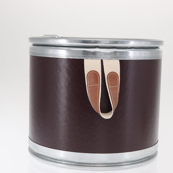 HERMES Box Small Box Storage Box metal Bordeaux Auth 168947M