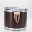 HERMES Box Small Box Storage Box metal Bordeaux Auth 168947M-6