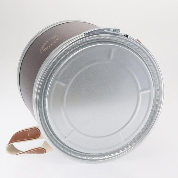 HERMES Box Small Box Storage Box metal Bordeaux Auth 168947M