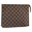 LOUIS VUITTON Damier Ebene Poche Toilette 26 Pouch N47543 LV Auth 168948-1