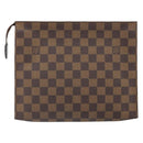 LOUIS VUITTON Damier Ebene Poche Toilette 26 Pouch N47543 LV Auth 168948-2