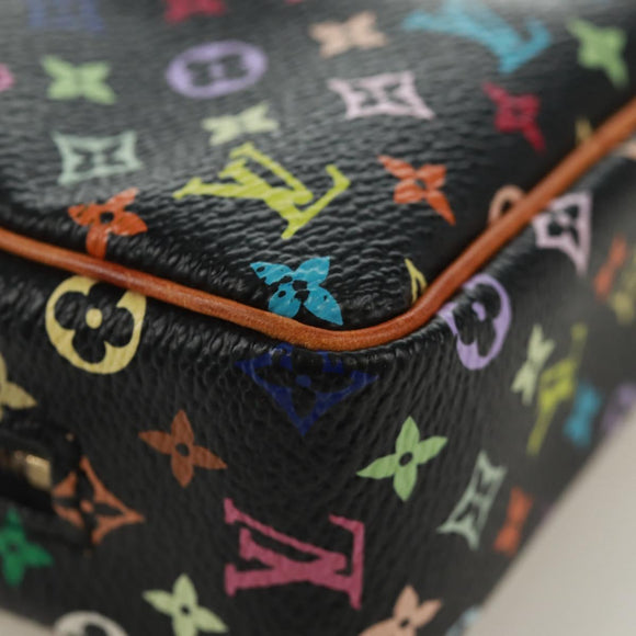 LOUIS VUITTON Monogram Multicolor Trousse Wapity Etui Zwart M58034 Auth 168949V