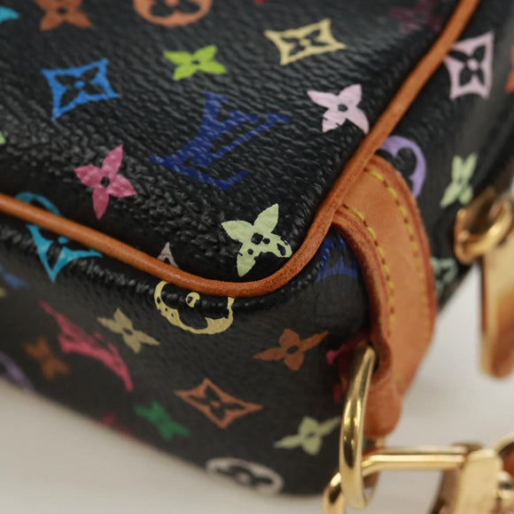 LOUIS VUITTON Monogram Multicolor Trousse Wapity Etui Zwart M58034 Auth 168949V
