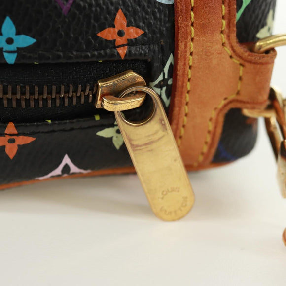 LOUIS VUITTON Monogram Multicolor Trousse Wapity Etui Zwart M58034 Auth 168949V