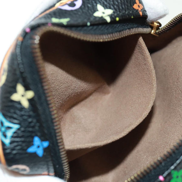 LOUIS VUITTON Monogram Multicolor Trousse Wapity Etui Zwart M58034 Auth 168949V
