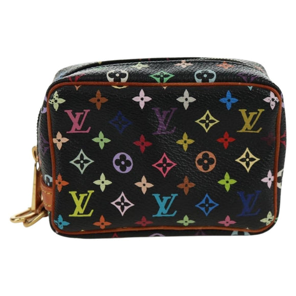 LOUIS VUITTON Monogram Multicolor Trousse Wapity Etui Zwart M58034 Auth 168949V