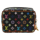 LOUIS VUITTON Monogram Multicolor Trousse Wapity Etui Zwart M58034 Auth 168949V-2