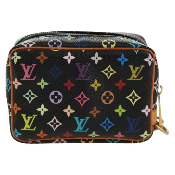 LOUIS VUITTON Monogram Multicolor Trousse Wapity Etui Zwart M58034 Auth 168949V