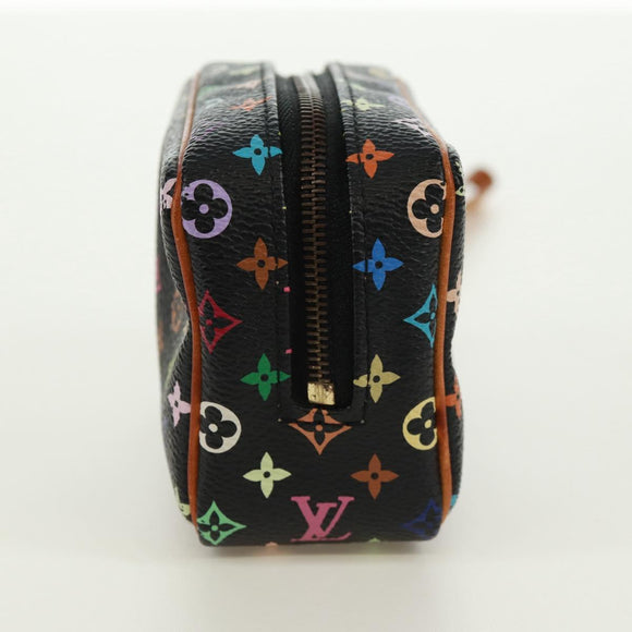 LOUIS VUITTON Monogram Multicolor Trousse Wapity Etui Zwart M58034 Auth 168949V