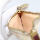 LOUIS VUITTON Monogram Multicolor Pochette Cles Purse White M92655 Auth 168950-17