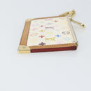LOUIS VUITTON Monogram Multicolor Pochette Cles Purse White M92655 Auth 168950-3