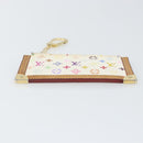 LOUIS VUITTON Monogram Multicolor Pochette Cles Purse White M92655 Auth 168950-6