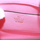 GUCCI Hand Bag Leather 2way Pink Gold 671623 Auth 168965M-23