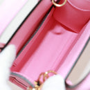 GUCCI Hand Bag Leather 2way Pink Gold 671623 Auth 168965M-10