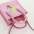 GUCCI Hand Bag Leather 2way Pink Gold 671623 Auth 168965M-7