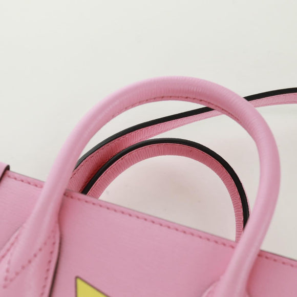 GUCCI Hand Bag Leather 2way Pink Gold 671623 Auth 168965M