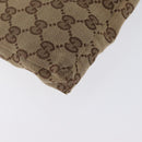 GUCCI GG Canvas Waist Bag Outlet Beige Silver 28566 Auth 168966A-15