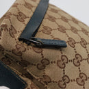 GUCCI GG Canvas Waist Bag Outlet Beige Silver 28566 Auth 168966A-17