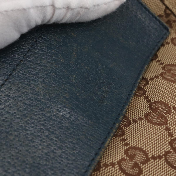 GUCCI GG Canvas Waist Bag Outlet Beige Silver 28566 Auth 168966A