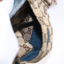 GUCCI GG Canvas Waist Bag Outlet Beige Silver 28566 Auth 168966A-22