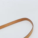 CELINE Macadam Canvas Schultertasche PVC Leder 2-Wege Braun Gold Auth 168969-15