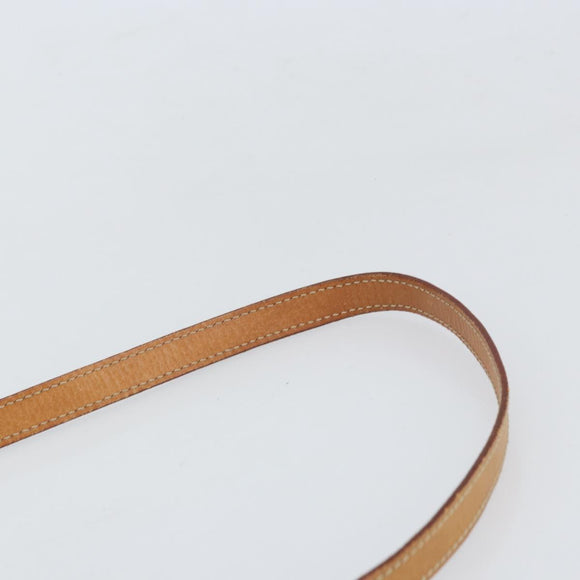 CELINE Macadam Canvas Schultertasche PVC Leder 2-Wege Braun Gold Auth 168969