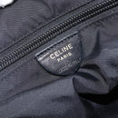 CELINE Circle Hand Bag Nylon Black Gold Auth 168970-18