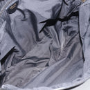 CELINE Circle Hand Bag Nylon Black Gold Auth 168970-11